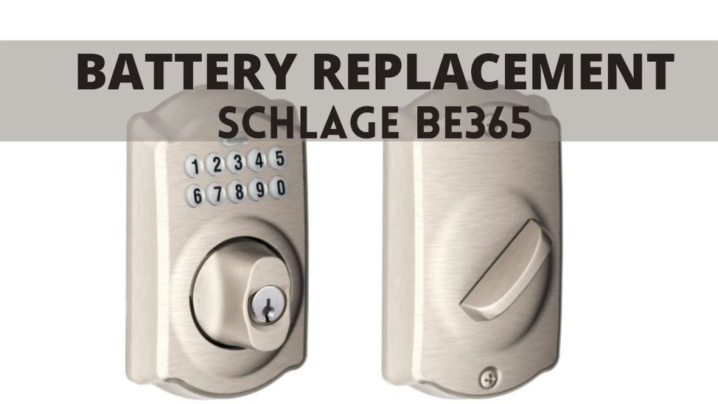 Battery replacement of Schlage lock