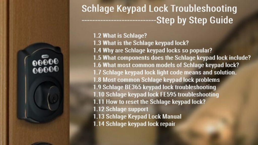 Step-by-step guide on how to unlock schlage lock