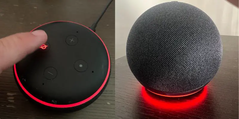 Alexa showing red colour