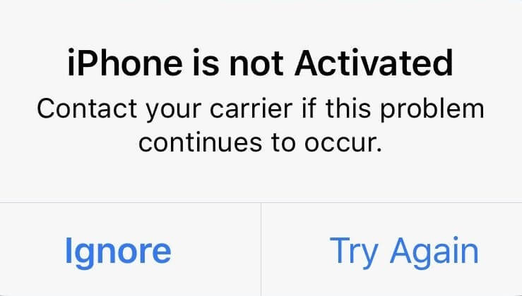 Contact your carrier to activate your iPhone