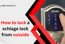 How to Lock a Schlage Lock from Outside