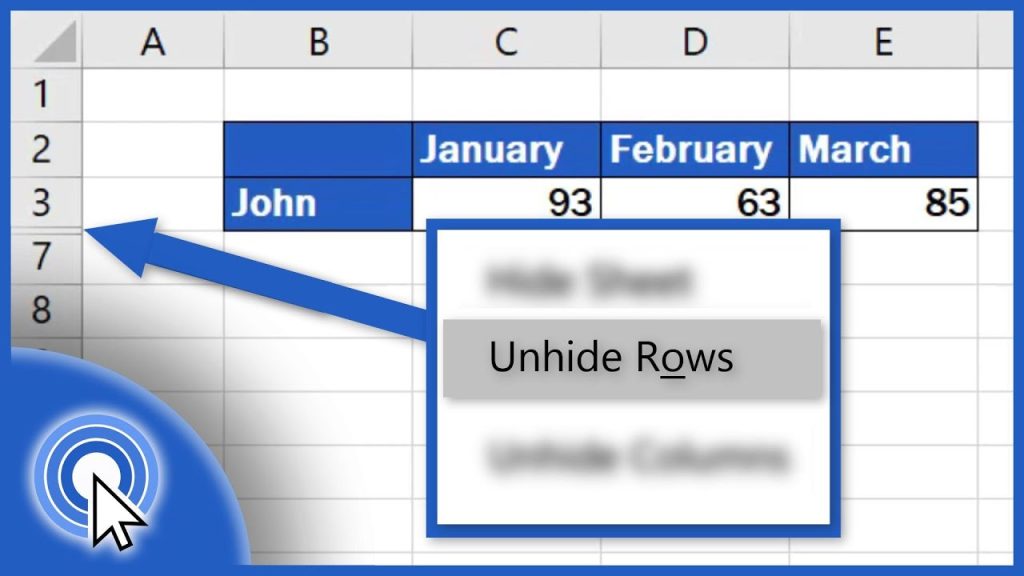 Getting Started with Unhiding Rows